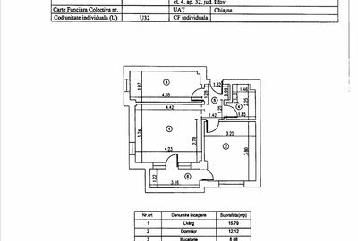 Militari-Chiajna Ap 2 camere decomandat et 4 din 5 - 7