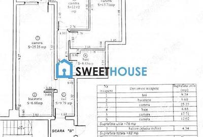 Apartament cu 3 camere decomandat în Central