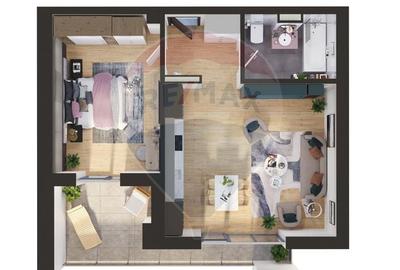 Apartament cu 2 camere în Torontalului