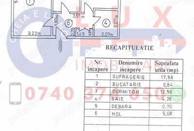 Apartament cu 2 camere decomandat în Babadag - 3