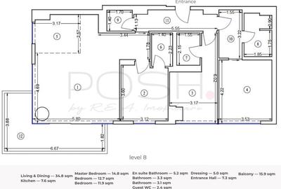 Apartament cu 4 camere decomandat în Floreasca - 12