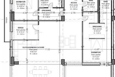 Penthouse de vanzare, cu 4 camere, 180 mp + terasa 47 mp, z - 1