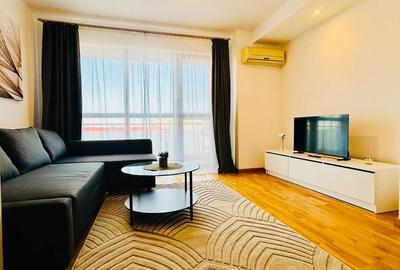 Apartament cu 2 camere semidecomandat, mobilat în Central