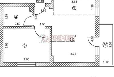 Apartament cu 2 camere nedecomandat în Nord - 4