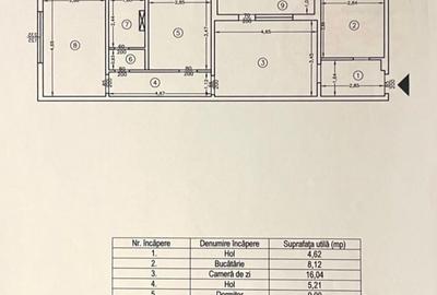 Etaj 2 -Tatarasi Dispecer-3 Camere Confort 1-bloc fara risc - 11