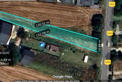 Teren intravilan 1401 mp – Săbăreni (DC143A) – deschidere 14,89 m – utilități - 2