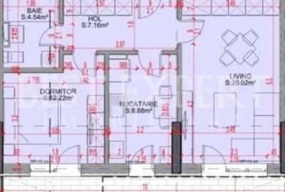 Apartament cu 2 camere decomandat în Titan