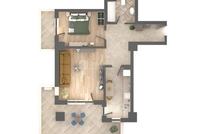 Apartament 2 camere, bloc nou, Podu Ros, intabulat - 11