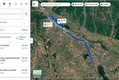 Teren 6.254 mp,Teiu Intravilan,Deschidere 75 ml, Curent,Comision 0% - 3
