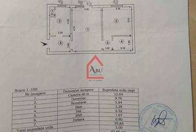 Apartament 2 Camere, etajul 1, Dacia