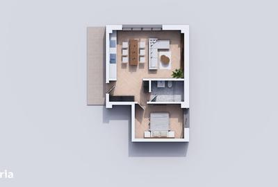 Apartament cu 2 camere  45 mp | 1350 /mp cu parcare inclus? - 6