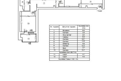 Apartament cu 4 camere decomandat în Central - 1