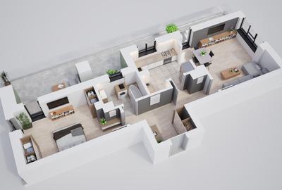 Apartament 2 camere, spatios, ansamblu modern si privat - 3
