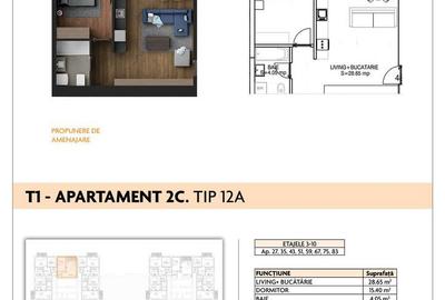 Apartament cu 2 camere în Apărătorii Patriei