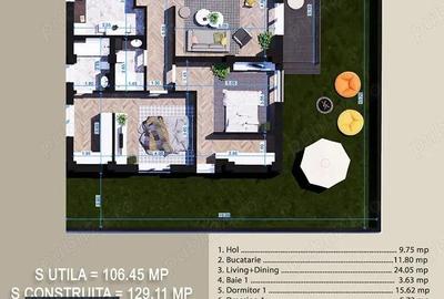 Apartament 3 camere cu gradina proprie, ULTIMELE 2 unita?i ramase 0% comision REF- DGE 02B C2 - 3