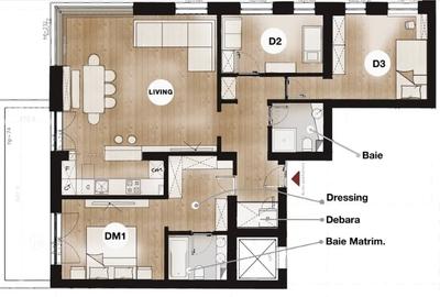 Lacul Tei,bl.2018,DECOMANDAT,,Amenajat,2 bai,mobilat,Liber - 3