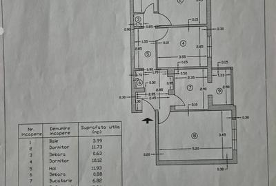 Apartament cu 3 camere decomandat în Central - 1