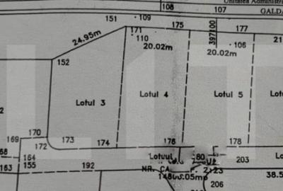 Parcele intravilane cu suprafata cuprinsa intre 708 - 768 mp - 1
