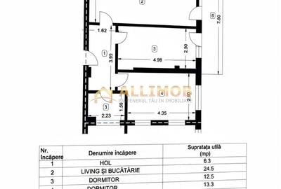 Apartament cu 3 camere, mobilat în Central - 7