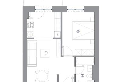 Apartament 2 camere / Hils Sunrise / 5 minute Metrou / Comision 0% Apartament 2 camere / Hils Sunrise / 5 minute Metrou / Comision 0% - 1