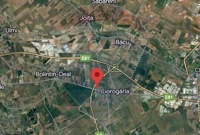 Teren 14.863mp, deschidere 42mp, acces 3 laturi - Ciorogarla, langa A0 - 12