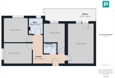 Apartament cu 3 camere în Giroc - 16