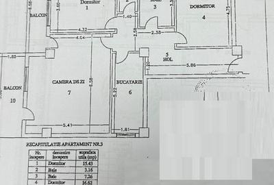 SEMICENTRAL - 3 camere 127 mp utili , parter inalt , bloc 20 - 2
