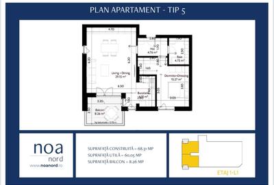 2 Camere 69 mp | Bloc Boutique finalizat | Direct Dezvoltator - 11