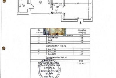 Apartament cu 2 camere în Nord