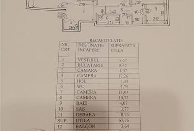 Apartament cu 3 camere decomandat în Doamna Ghica