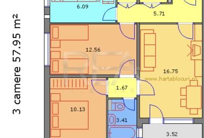 Apartament cu 3 camere circular, mobilat în Drumul Taberei - 9