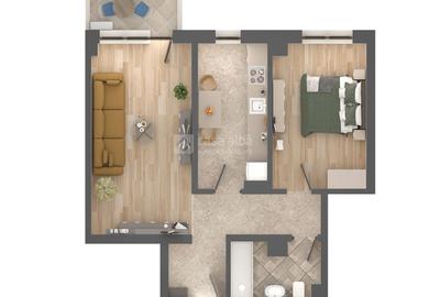 Apartament 2 camere, bloc nou, Podu Ros, intabulat - 1