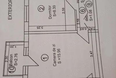 Apartament cu 3 camere semidecomandat în Milcov - 2