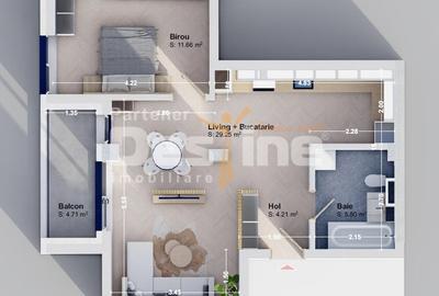 Apartament cu 2 camere în Rediu - 10