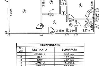 Apartament cu 2 camere decomandat în Nerva Traian