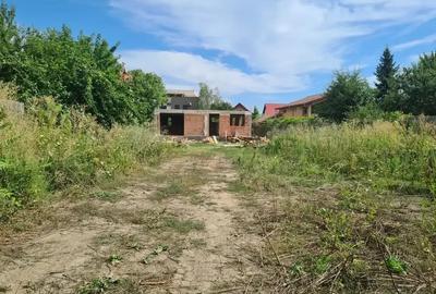 Casa in constructie pe teren mare, autorizatie valabila, Otopeni-9 Mai - 2