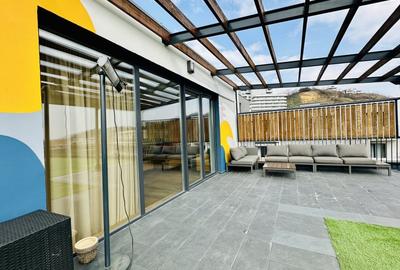 Penthouse cu 3 camere semidecomandat, mobilat în Grigorescu - 18