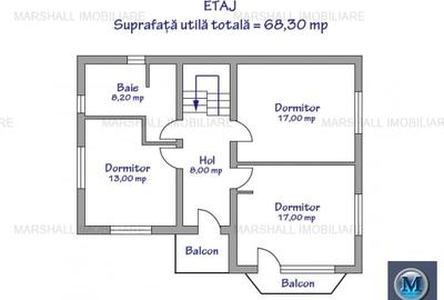 Vila cu 5 camere de vanzare in Paulesti, 136 mp #14046 Vila cu 5 camere de vanzare in Paulesti, 136 mp #14046 - 15
