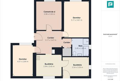 Casă cu 3 camere cu Teren 551 Mp în Turnu - 11