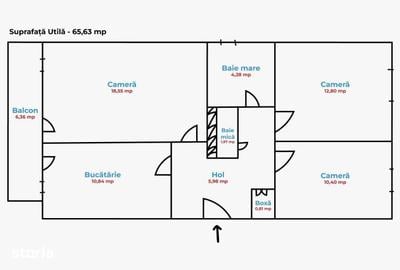 Apartament cu 3 camere decomandat în Piața Centrală - 1