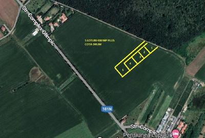 Snagov, Ciolpani, Comitetul Olimpic,  5 loturi  x 430 mp, la pachet, supraf