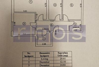 Apartament cu 3 camere decomandat, mobilat în Apărătorii Patriei - 14