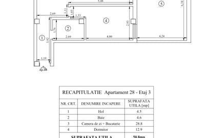 Intabulat!Apartament 2 camere 78mp Terasa acoperita Capat Pacurari - 11