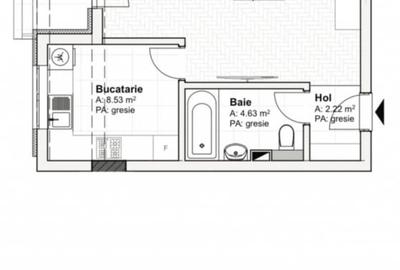 Etaj 1-Tatarasi Lidl-1 Camera Decomandat-bloc nou intabulat - 10