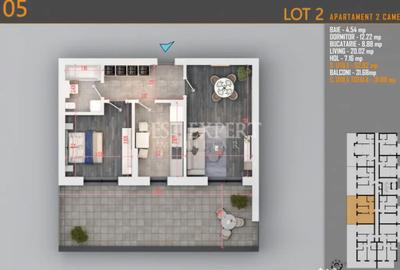 Apartament cu 2 camere decomandat în Titan - 1