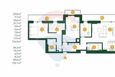 Penthouse Premium 4 camere in The Ivy Baneasa - 7