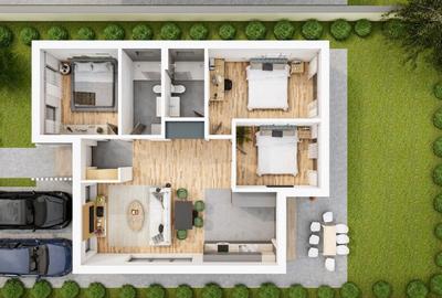 Casă cu 4 camere cu Teren 350 Mp în Tunari - 14