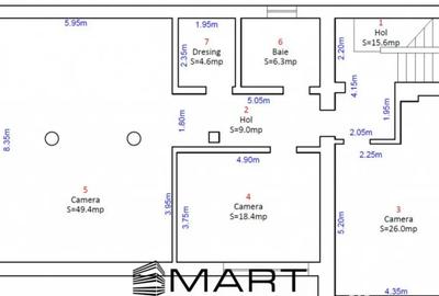 Casă cu 3 camere în Ștrand - 13