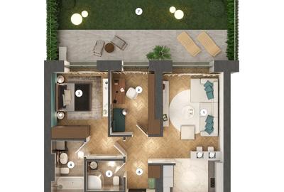 Apartament cu 3 camere decomandat în Pipera - 12