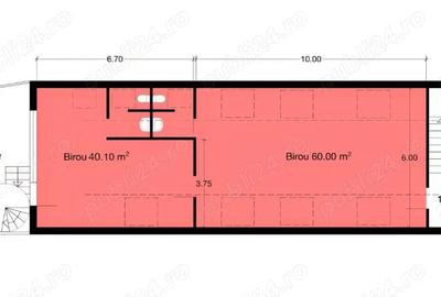 Spatiu birou de inchiriat- zona centrala (Universitate) - 1
